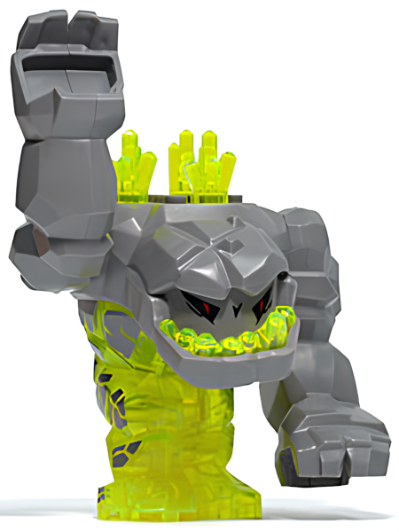 Минифигурка Lego Geolix with 3 Crystals on Back (Rock Monster) pm015 U